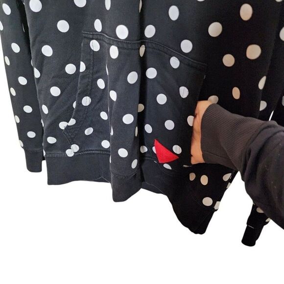 Ron BASS Hoodie Pullover Sweatshirt Patches Mens Size L Black - Picture 3 of 10